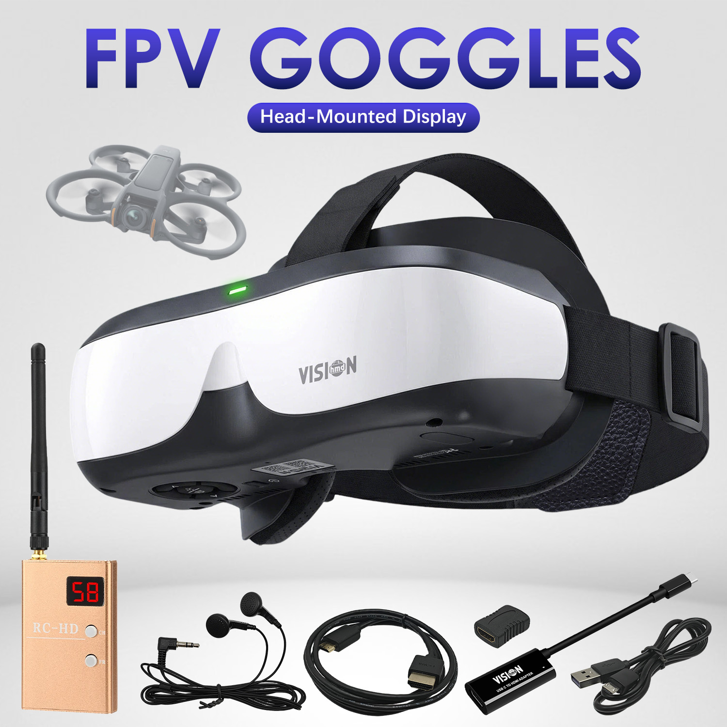 Skyzone Sky04O Pro Fpv Goggles - FPV Head Mounted Display DIY Entry