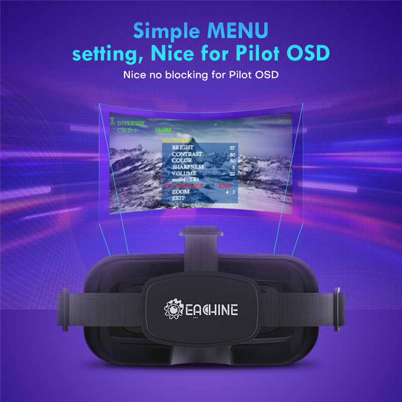 Eachine EV800DM Varifocal 5.8G - Skyzone Sky04O Pro Fpv Goggles recension och pris